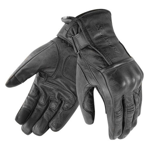 Guanti moto pelle - pelle, con