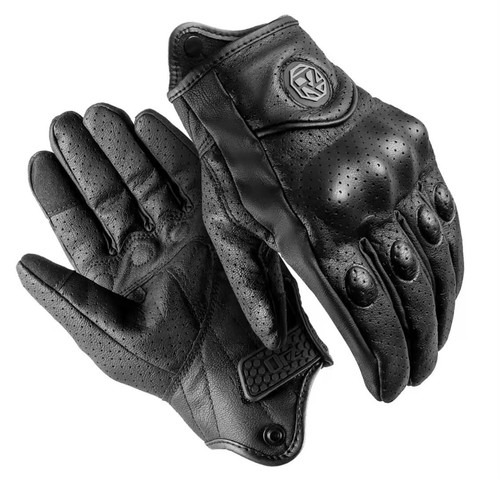 Guanti moto pelle con - moto,
