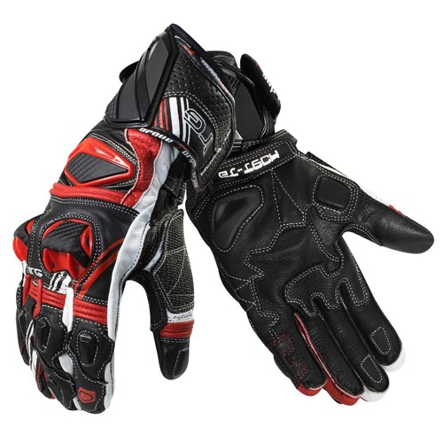 Guanti moto pelle con - guanti,
