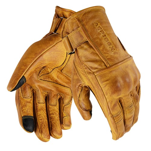 Guanti moto pelle con - in,